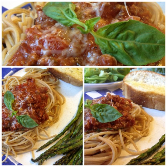 Ground Venison Pasta Sauce with Fresh Basil