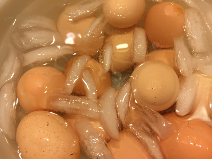 Eggs in Ice Water