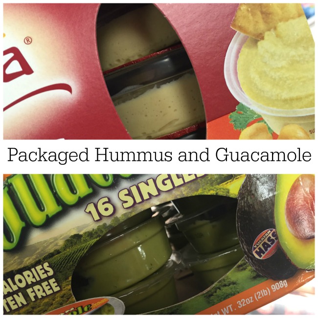 hummus and guacamole
