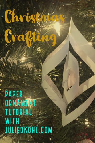 Christmas Crafting Paper ornament tutorial