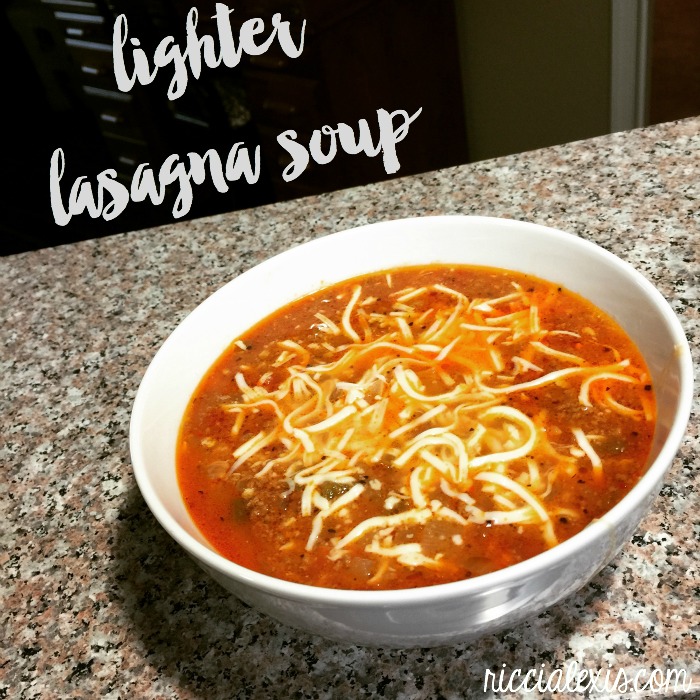 lighter lasagna soup