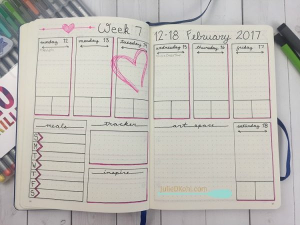 Bullet Journaling - January and February Walk-through with Video