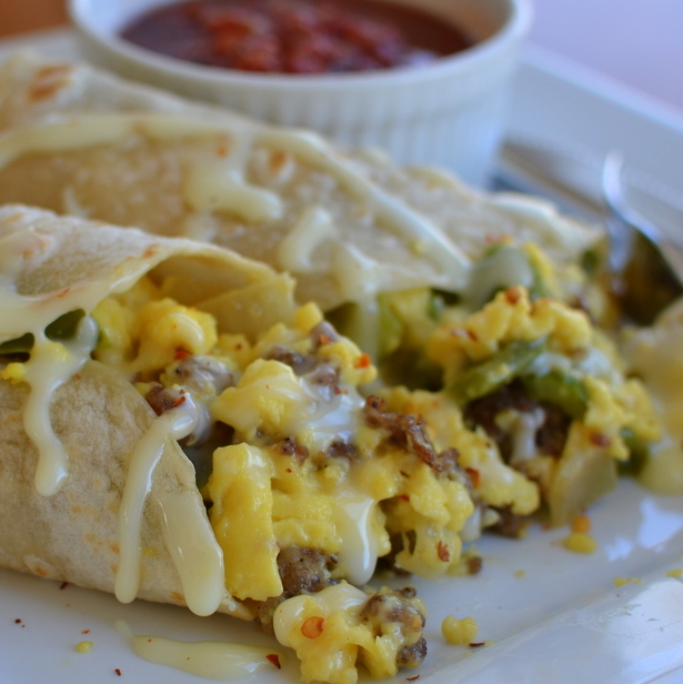 southwest egg burrito