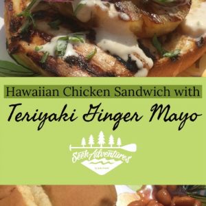 These Hawaiian Chicken Sandwiches are a quick and easy meal for a summer cookout or backyard bbq. Make your chicken sandwich amazing by adding the Teriyaki Ginger Mayo. Spicy, sweet and delicious. #summergrilling #grilledchicken #chickensandwich #teriyaki #teriyakichicken #mayo #teriyakimayo #pineapple #campfire #grill #grilling #familycookout #memorialdayweekend #famikybbq #famikypicnic #backyardcookout #backyardbbq #poolparty #easycampingmeals #easycampingmenu #campingmeals #winnerwinnerchickendinner #adventure #whatsfordinner #seekadventures #mastersummer Chicken Sandwich, Flavored Mayo, Flavored mayonnaise, teriyaki mayo, teriyaki mayonnaise, teriyaki ginger mayonnaise juliedkohl.com