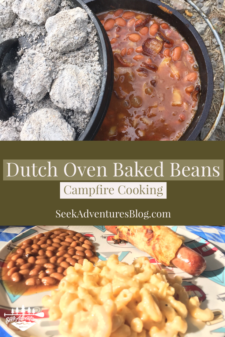 campfire cooking - dutch oven baked beans recipe