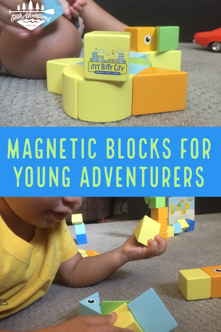 Magnetic Blocks are perfect for the small hands of toddlers and preschoolers. These montessori toys promote STEM and STEAM learning and foster imagination and creativity. The magnets are enclosed in wood and gentle enough that they wont cause pinched fingers. My son LOVED these blocks and your child will too!