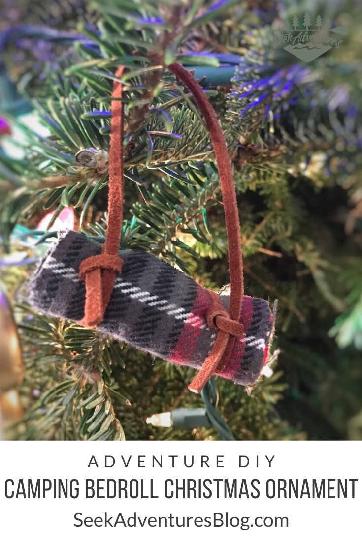 This Camping Bedroll Christmas Ornament is one of the easiest ornaments you'll ever make. Hang on your tree or use as a prop for your Elf on the Shelf!