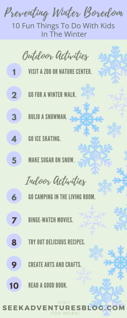 10 Fun Things To Do With Kids In The Winter - Preventing Winter Boredom