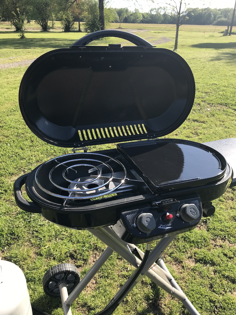 coleman grill with griddle attachment