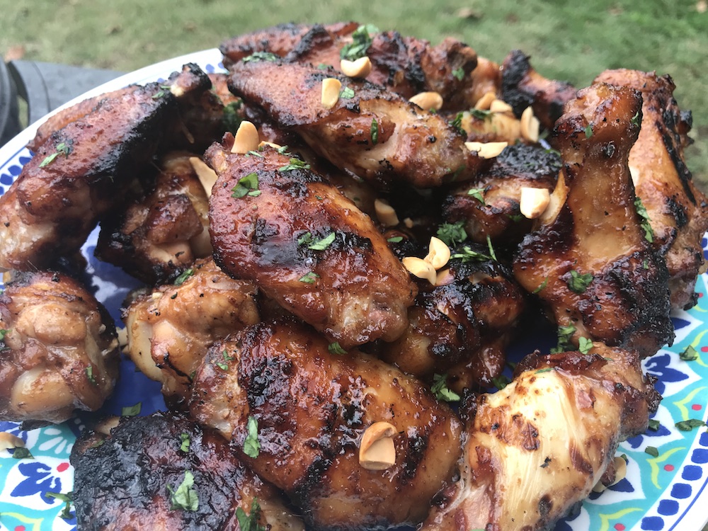 Grilled PB&J Chicken Wings